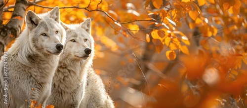 Arctic wolves spotted in an...