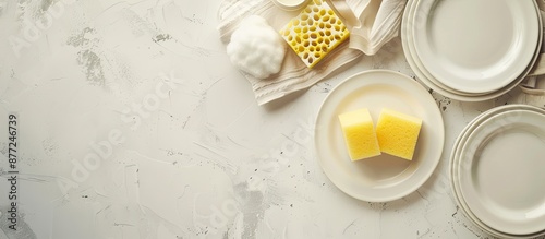 Top down view of a kitchen ...