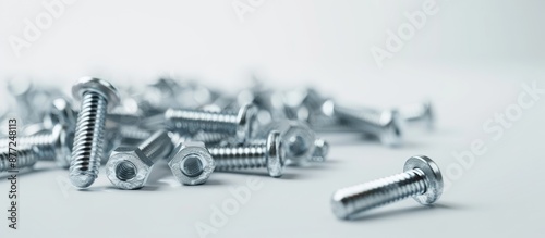 A cluster of screws set aga...