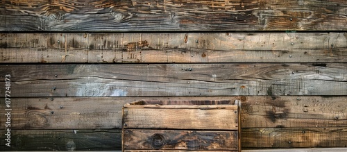 Wooden background with an e...