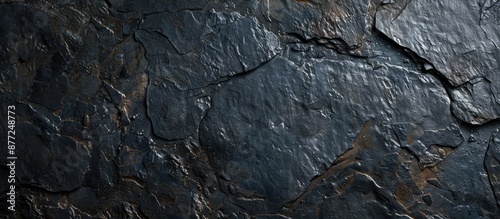Background of dark stone wi...