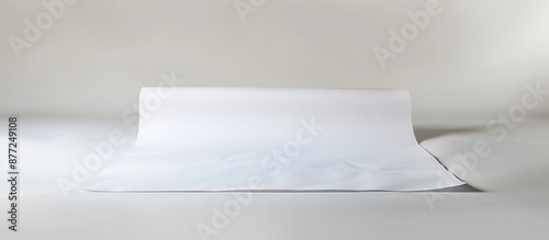 A white sheet providing a b...