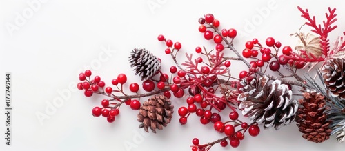 Red New Year berries and co...