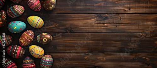 Wooden background with East...
