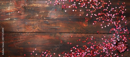 Heart shaped pink and red c...