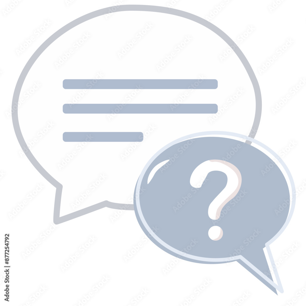 Speech bubble with question mark. Business icon, symbol for business. businessman icon. Vector illustration Speech bubble with question mark. Business icon, symbol for business. businessman icon. Vector illustration