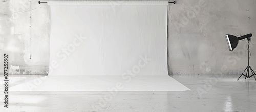 The white backdrop has subt...