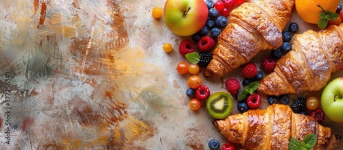 Croissants with assorted fr...