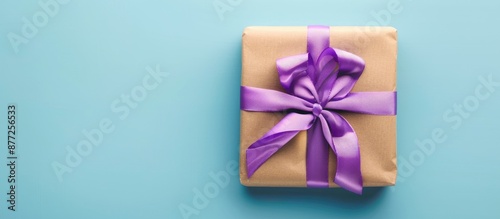 Top view of a gift box wrap...