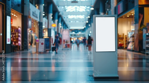 Marketing Mockup Poster Stand in Retail Environment © Luba