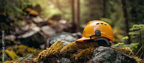 Protective helmet in a natu...