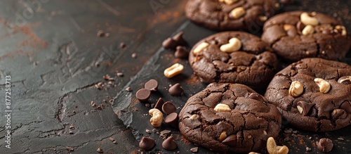Chocolate cookies with cash...