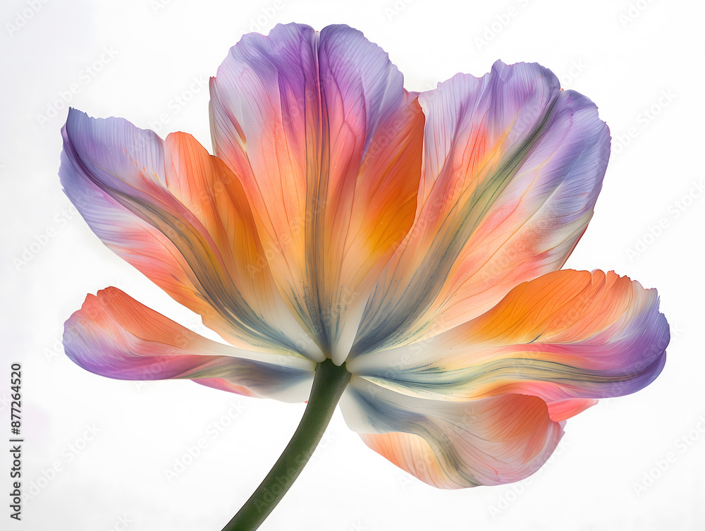 Fototapeta premium Translucent Pink Flower Petals with Backlit Glow