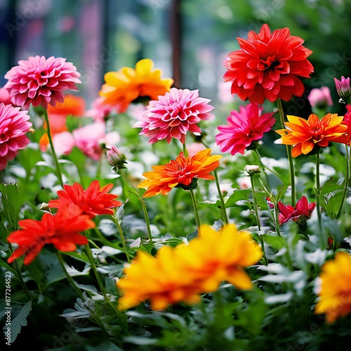 Beautiful flower garden.