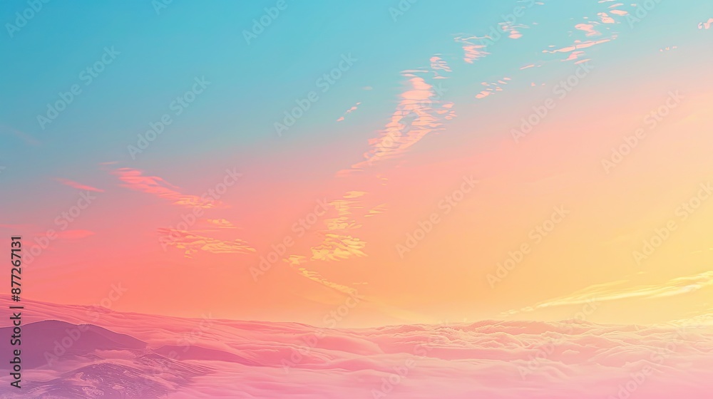 A beautiful sky with a pink and orange hue A beautiful sky with a pink and orange hue