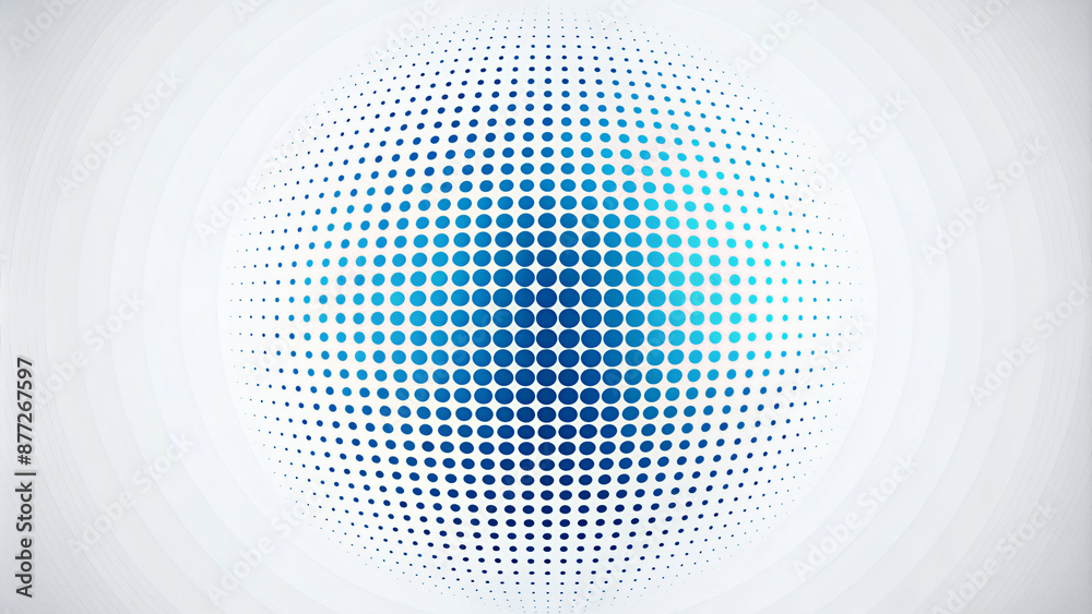 Obraz premium Abstract background with circles and halftone pattern design