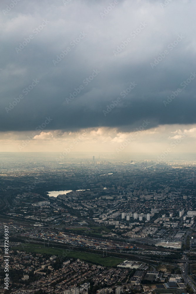 Obraz premium Paris, France - aerial view of the city