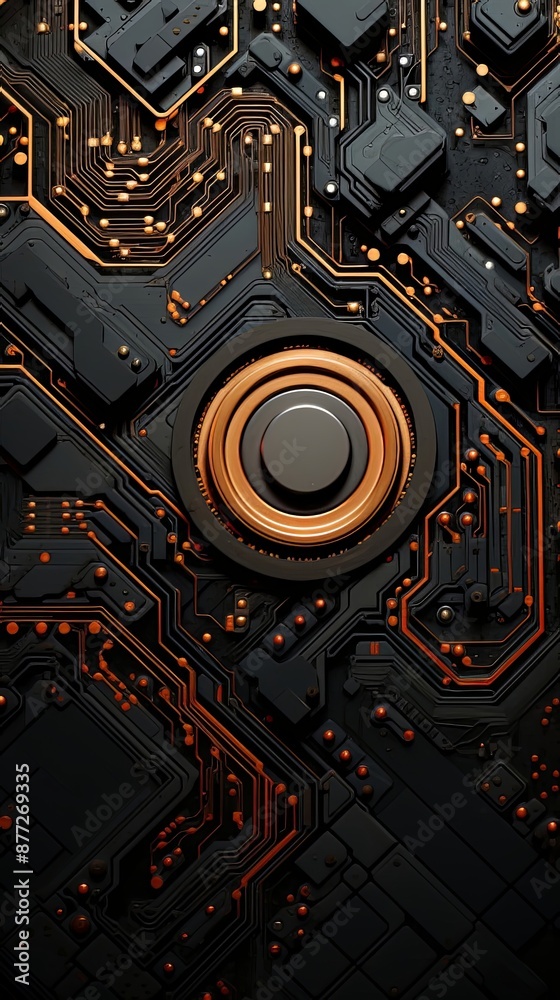 Fototapeta premium abstract technological background , generated by AI. High quality photo