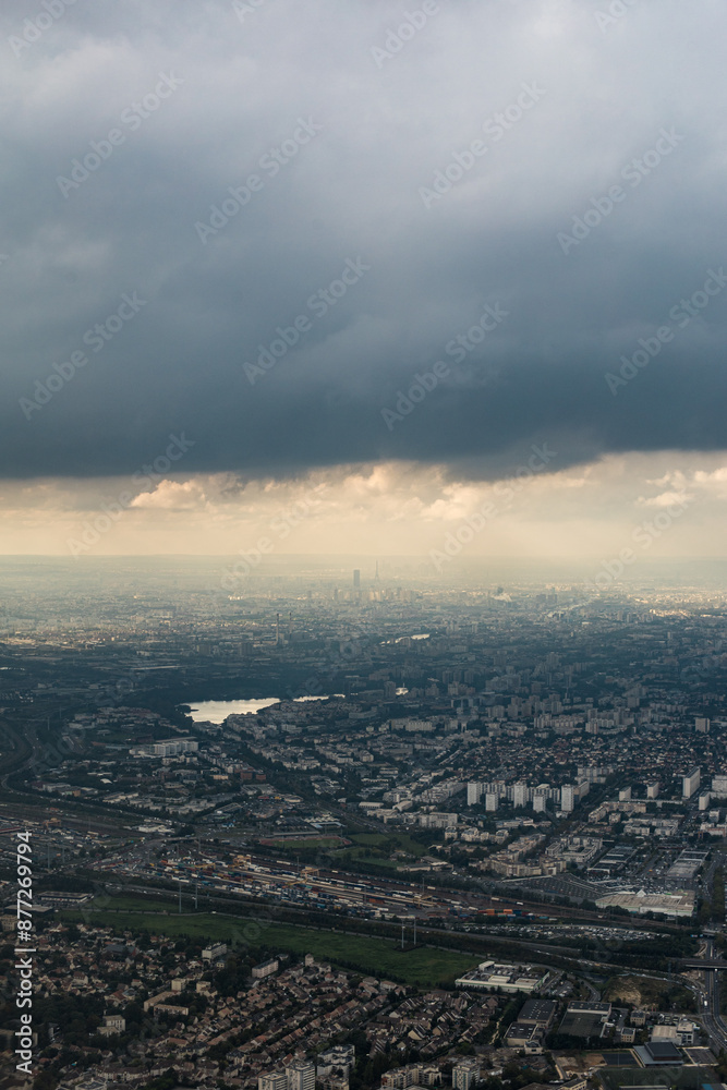 Obraz premium Paris, France - aerial view of the city