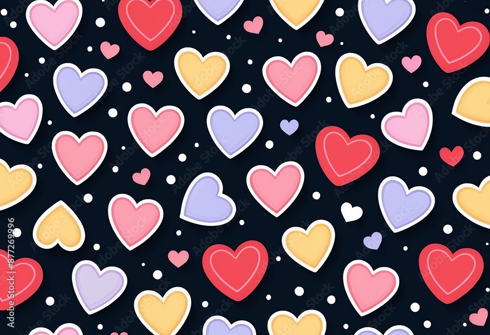 Elegant Heart Pattern Wallpaper Background Elegant Heart Pattern Wallpaper Background