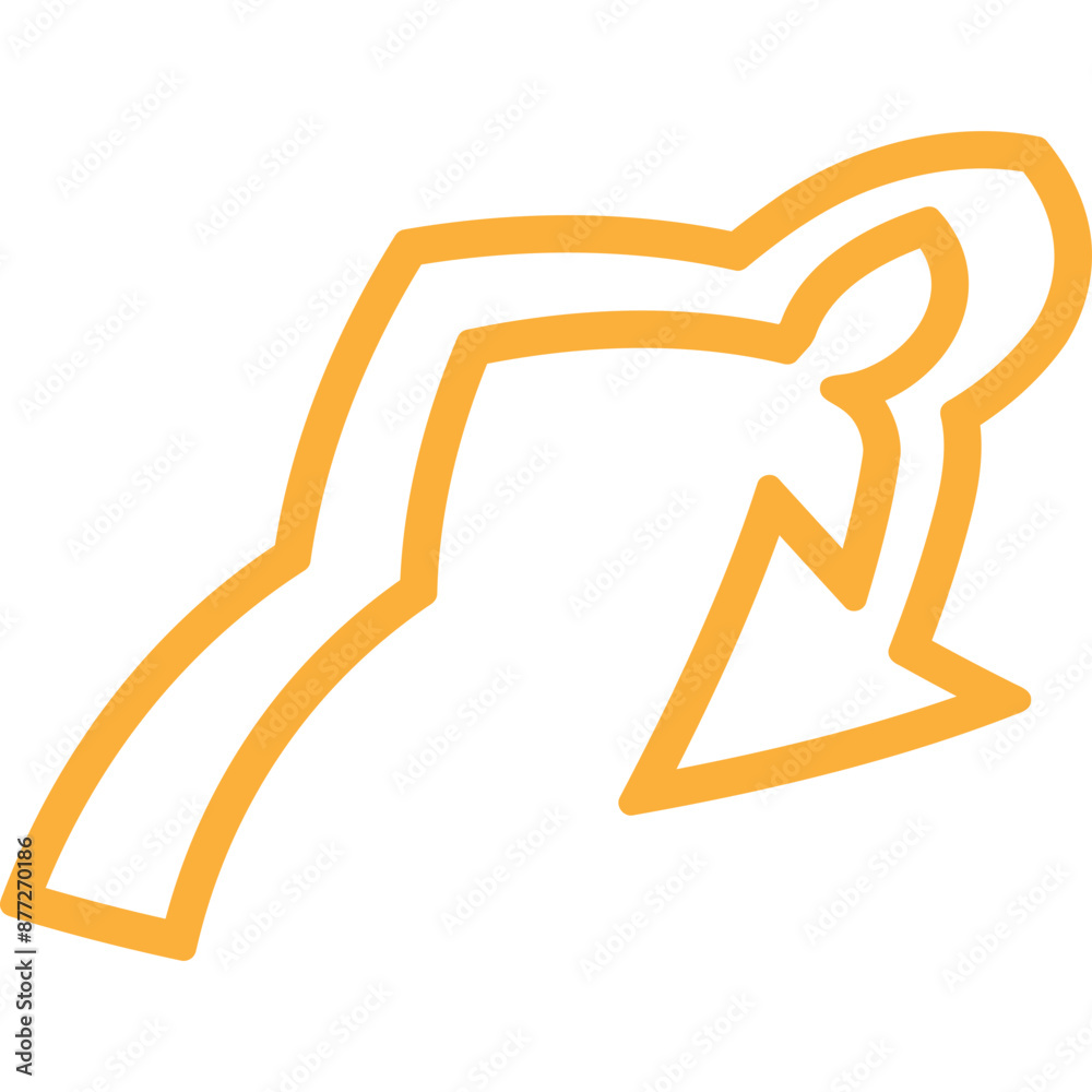 Cute Cartoon Style Pointer Arrow Icon Cute Cartoon Style Pointer Arrow Icon