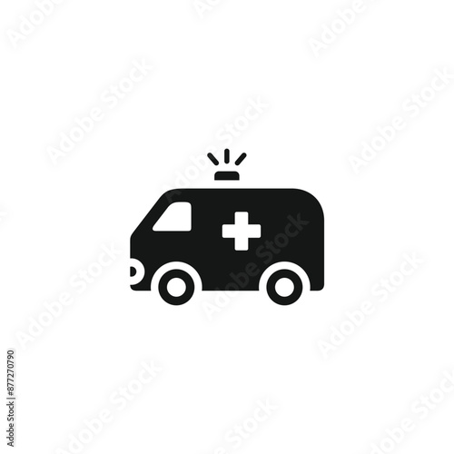 Ambulance icon vector. EPS 10 editable vector