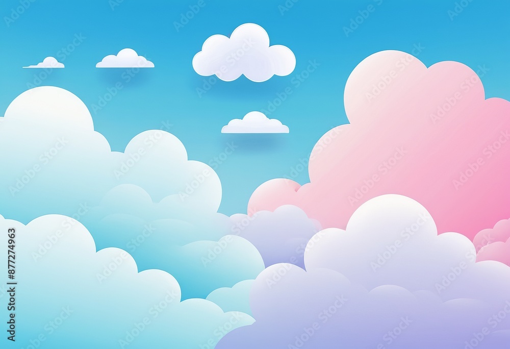 Ethereal Cloud Heaven Illustration in Japanese Animation Style Ethereal Cloud Heaven Illustration in Japanese Animation Style