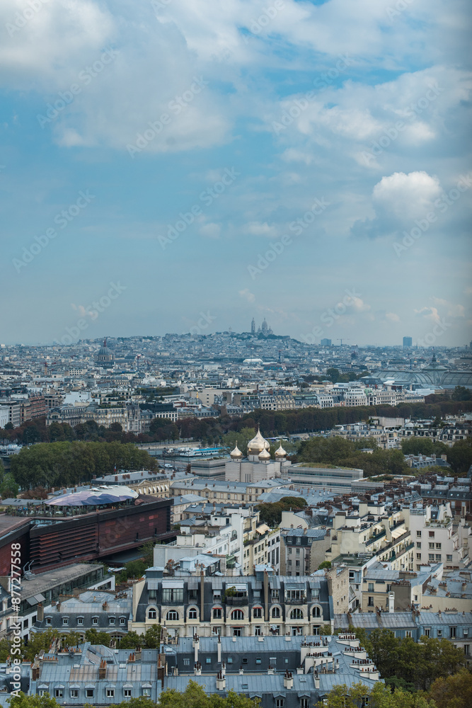 Paris, France - Aerial photography of the city scenery of Paris Paris, France - Aerial photography of the city scenery of Paris