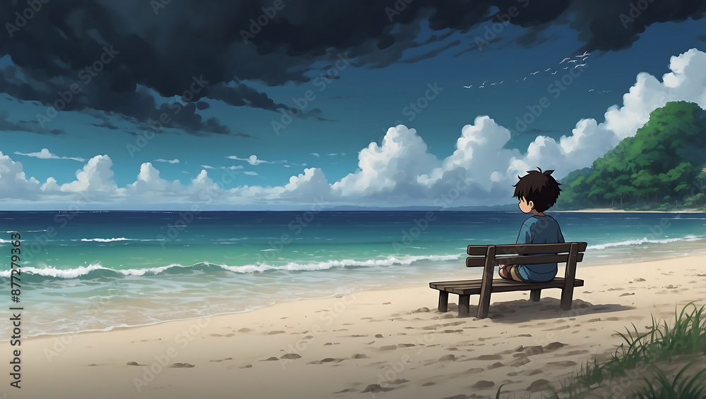 child on the beach child on the beach