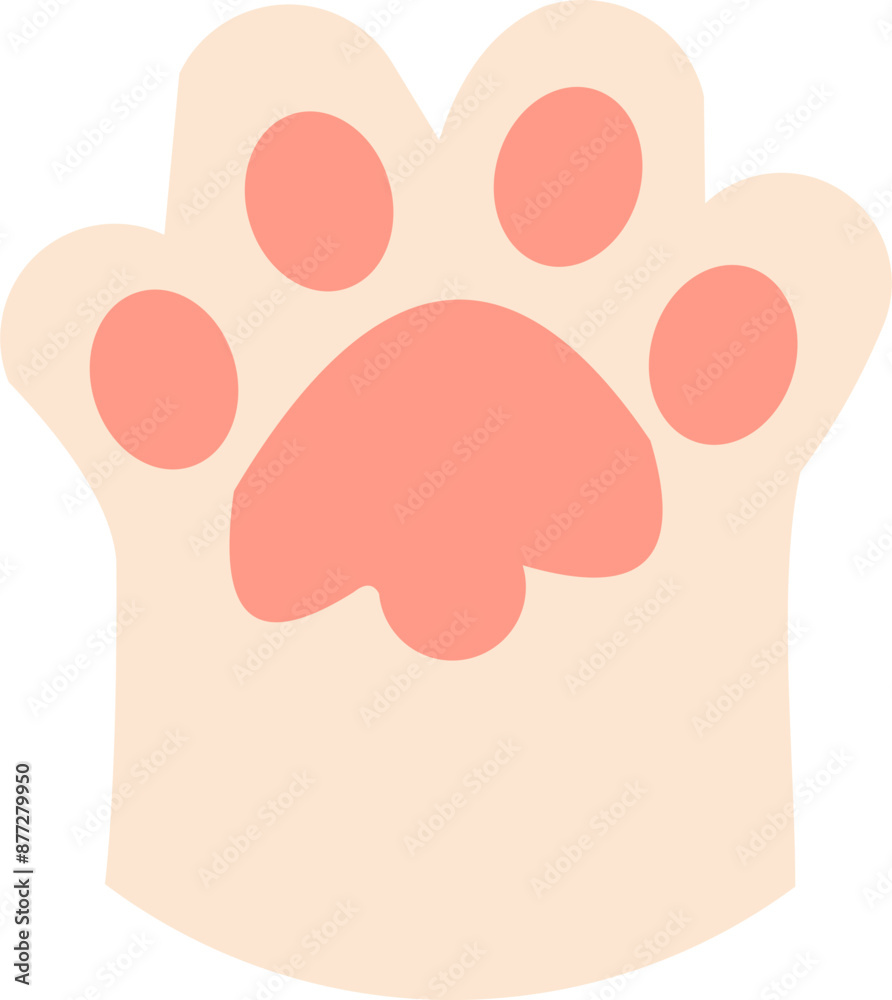 Cat Paw Flat Illustration Cat Paw Flat Illustration