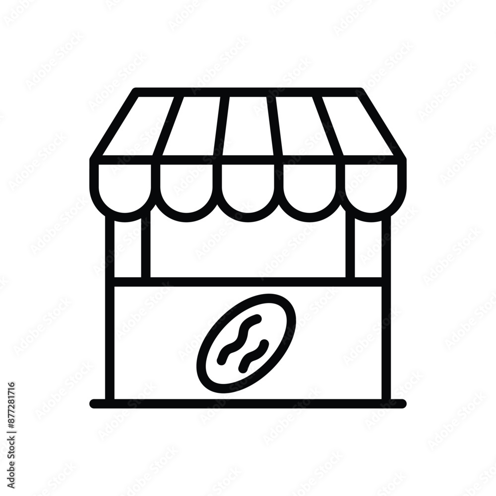 Dates Market vector icon Dates Market vector icon