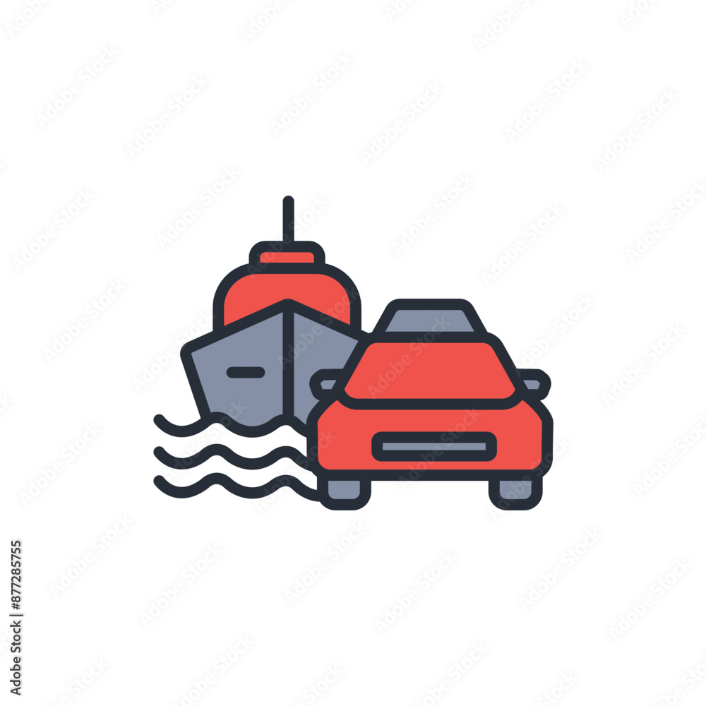 transportation icon. vector.Editable stroke.linear style sign for use web design,logo.Symbol illustration. transportation icon. vector.Editable stroke.linear style sign for use web design,logo.Symbol illustration.