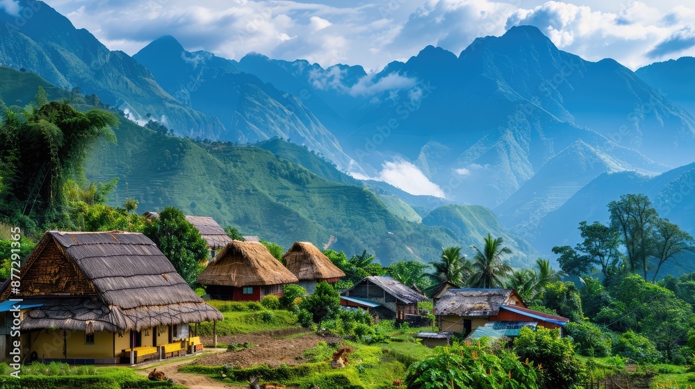 village in the mountains village in the mountains
