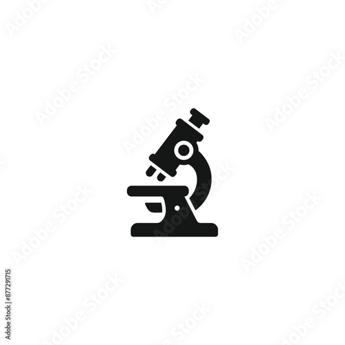 Microscope icon vector. EPS 10 editable vector