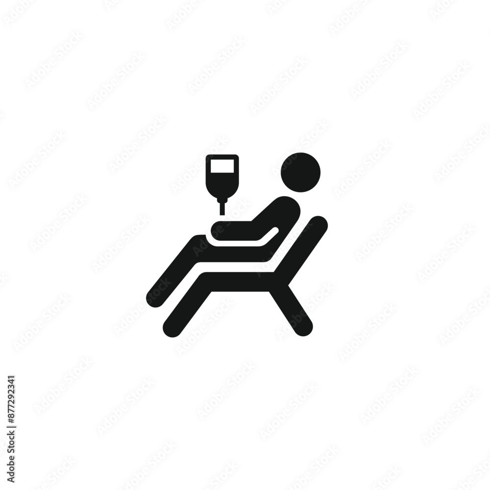 Patient icon vector. EPS 10 editable vector Patient icon vector. EPS 10 editable vector