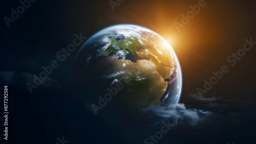 Earth's Colors Dance in Spacelight