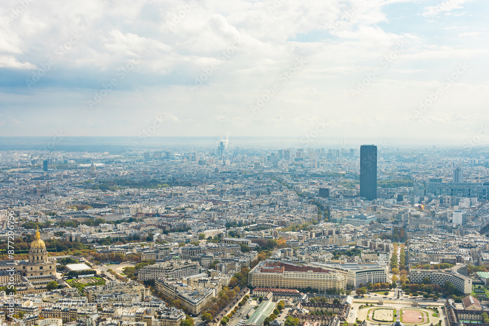 Paris, France - Aerial photography of the city scenery of Paris Paris, France - Aerial photography of the city scenery of Paris