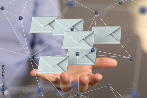 Email Technology Concept wi...