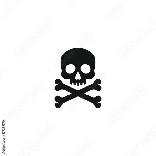 Skull icon vector. EPS 10 editable vector