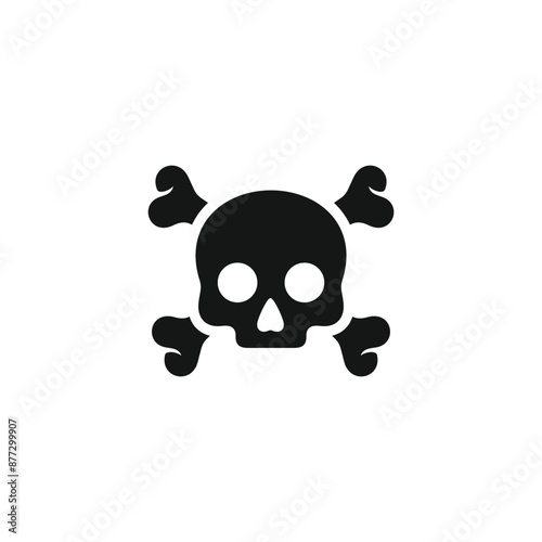 Skull icon vector. EPS 10 editable vector