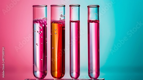 Liquid biopsies non invasive diagnostics cancer detection solid color background photo