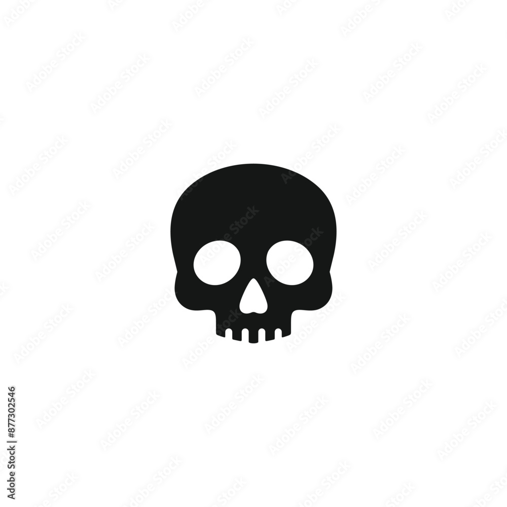 Skull icon vector. EPS 10 editable vector Skull icon vector. EPS 10 editable vector