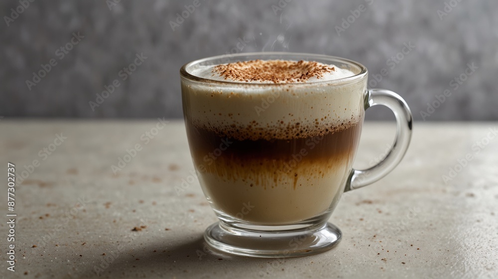Frothy Cappuccino on White Saucer Frothy Cappuccino on White Saucer