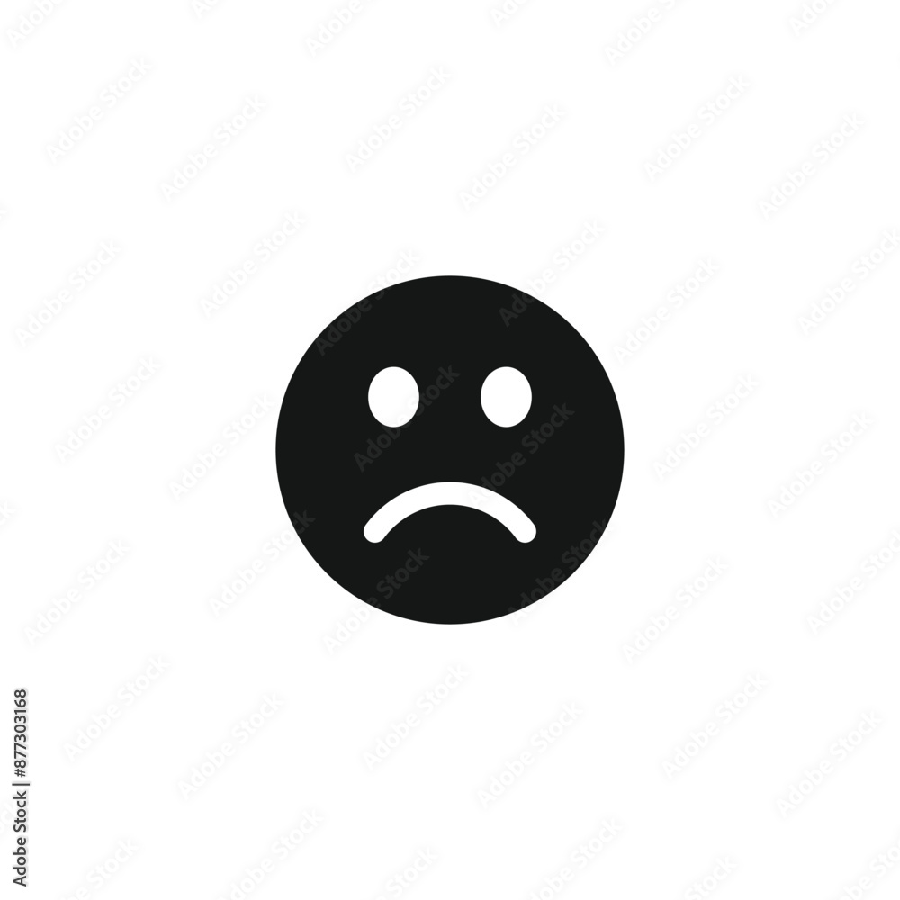 Fototapeta premium Sad icon vector. EPS 10 editable vector