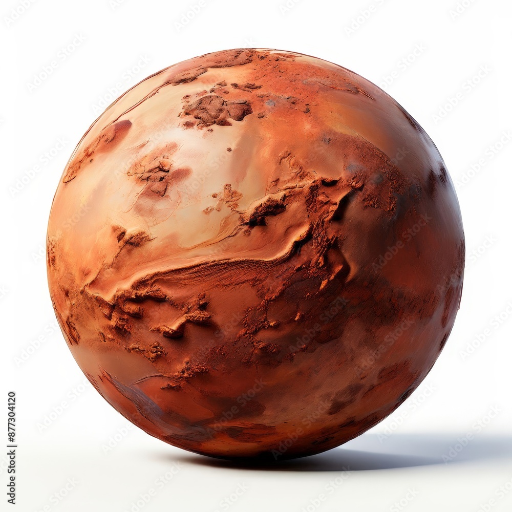 A mars isolated on white background. A mars isolated on white background.