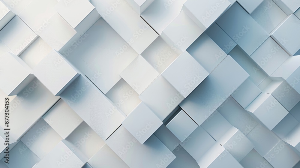 3D Illustration of a white tiled background with lights on 3D Illustration of a white tiled background with lights on