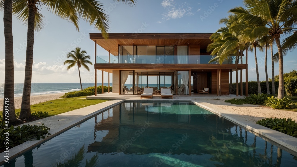 Horizontal Minimalist Beach House Horizontal Minimalist Beach House