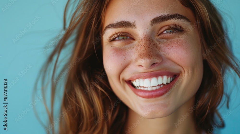 Beautiful young model, close-up mouth, smiling with clean teeth. Beautiful young model, close-up mouth, smiling with clean teeth.