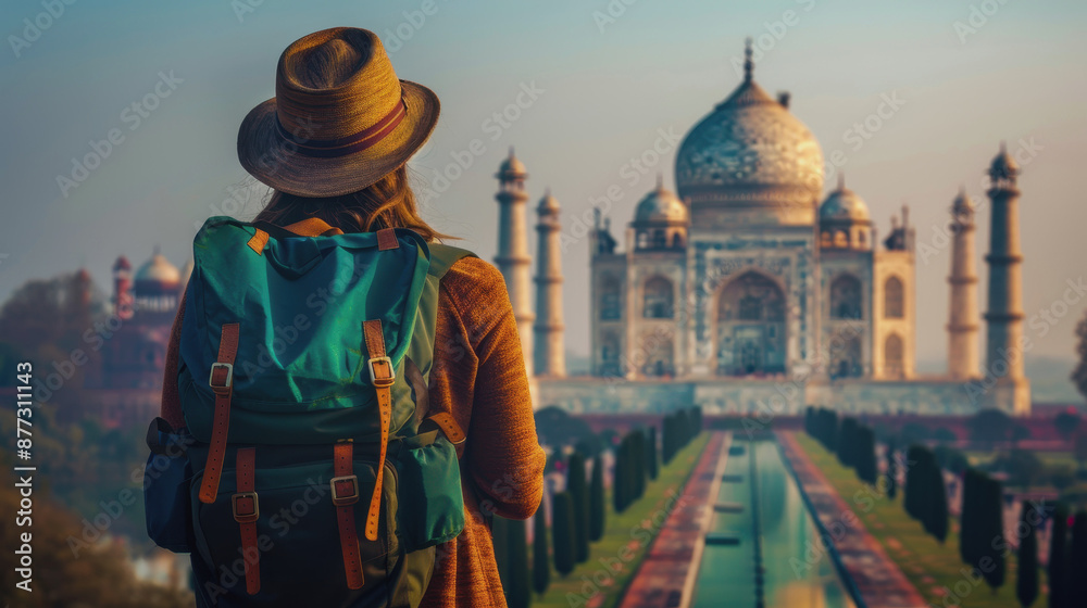 Fototapeta premium World Tourism Day. people travel. on vacation. travel around the world