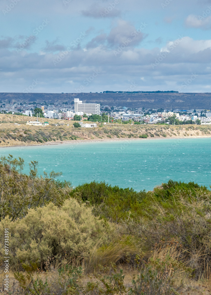 New gulf landscape, puerto madryn, chubut, argentina New gulf landscape, puerto madryn, chubut, argentina